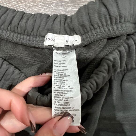Good American Dark Grey Size 1 US 4 Jogger Sweatpants - Picture 5 of 7